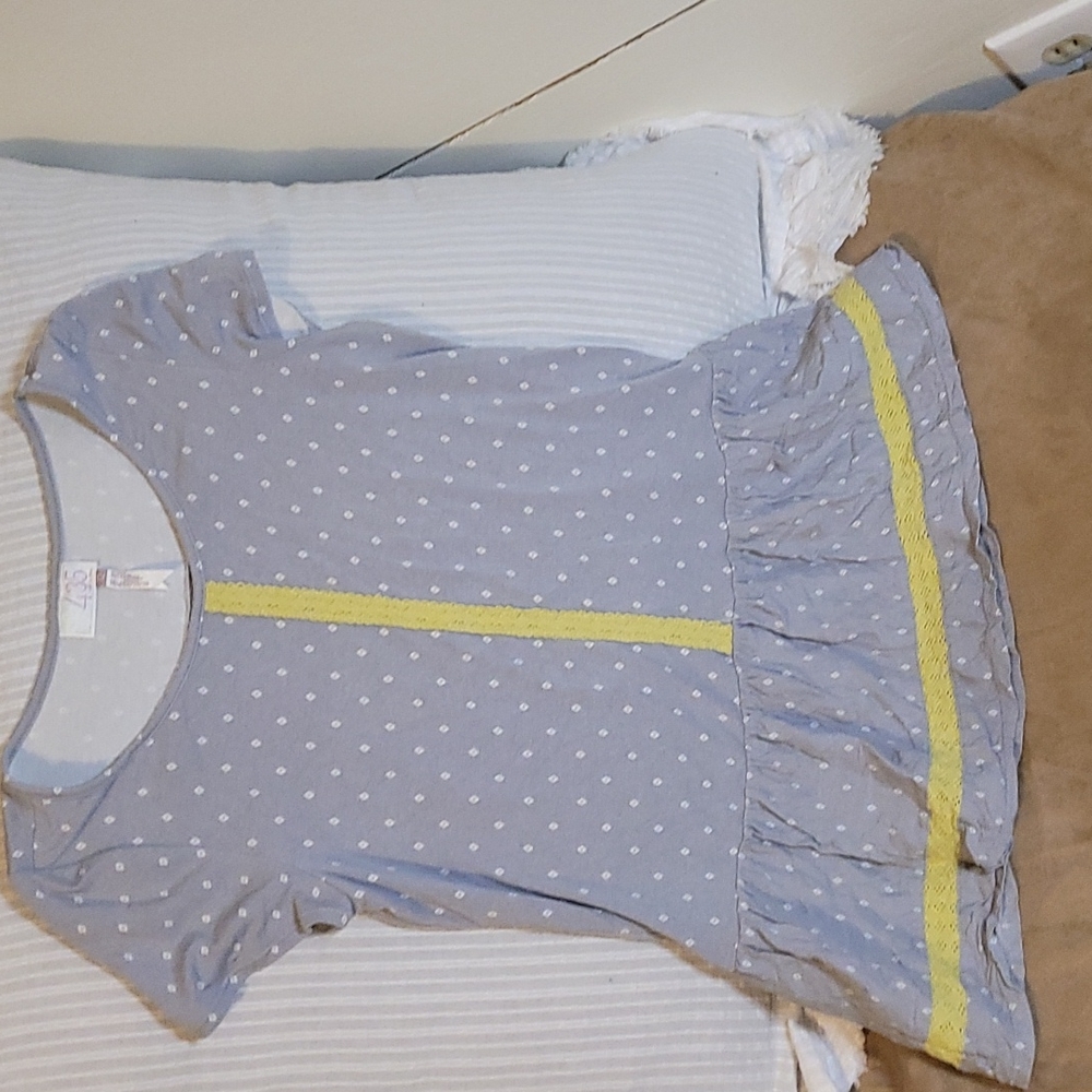 Matilda jane size 12 grey and lime green.
